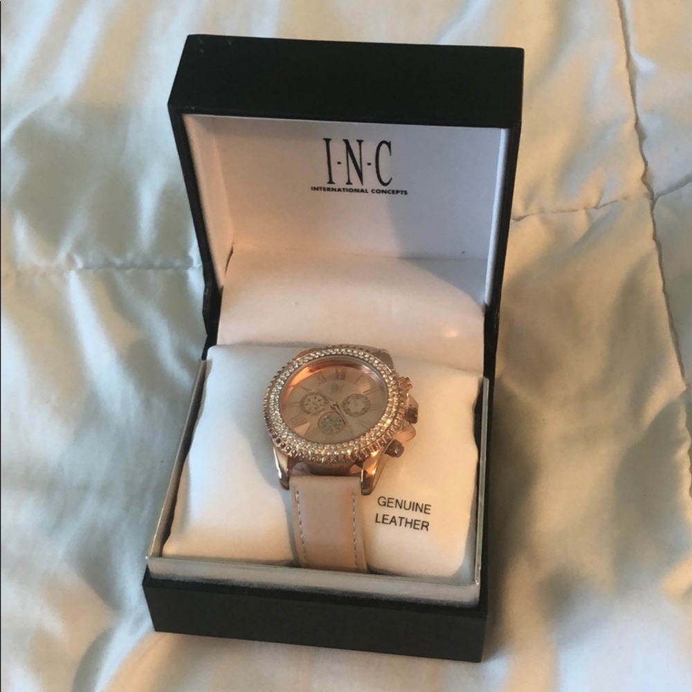 INC Light Pink/Cream Watch